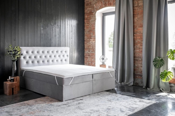 Best for Home Boxspringbett Loree mit Bettkasten Bonellfederkern inkl. 4 cm Topper (140x200 160x200 180x200 cm), Lieferung bis in die Wohnung,TOP Preis-Leistungs-Verhältnis Bild 2