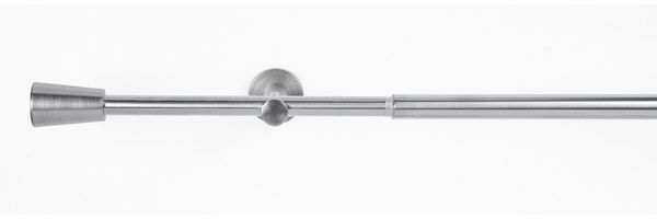 ondeco Gardinenstange Teleskopgarnitur Lino, Ø 16 mm, 1-läufig, ausziehbar, Bohren, verschraubt, Metall