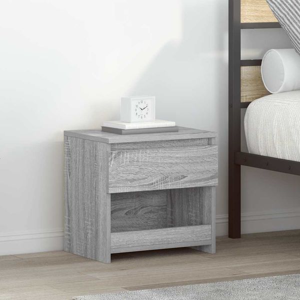 vidaXL Nachttische 2 Stk. Grau Sonoma 40x30x39 cm Holzwerkstoff 815132