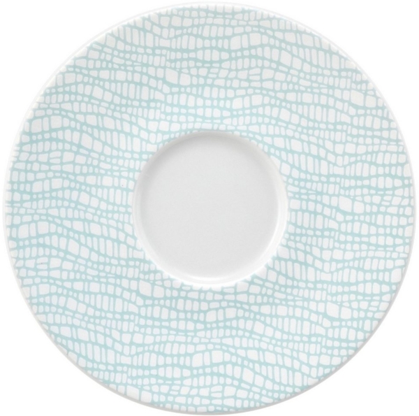 Kombi-Untertasse 16,5 cm Life Fashion Green Chic Seltmann Weiden Kaffeetasse - Mikrowelle geeignet, Spülmaschinenfest