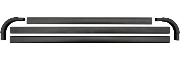SCHÖNER WOHNEN-Kollektion Vorhangschiene »Jete«, mit Bohren, verschraubt, Aluminium, Kunststoff, Winkel-Duschvorhangschiene, Aluminium, mit 16 Vorhanggleitern