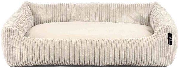 ROHRSCHNEIDER Hundebett - Cord, Hundekorb, Tierbett, Wendekissen, Bezug waschbar, rutschfest Beige 15x70x49cm