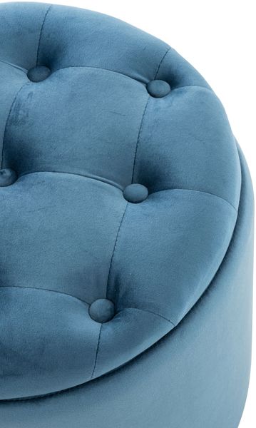 CLP Sitzhocker Pantin Samt mit Stauraum,blau Bild 5