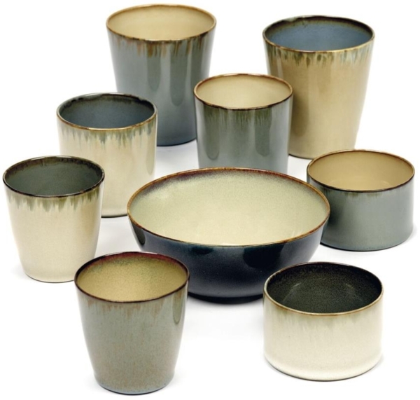 SERAX Teller tief L Dark Blue / Rust, ø: 235 mm Bild 2