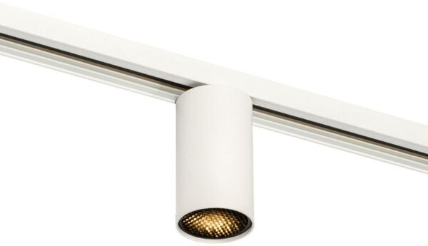 Qazqa Schienensystem-Sets Iconic ruby, ohne Leuchtmittel, GU10, Weiß, Modern, Aluminium, Deckenstrahler 5-flammig