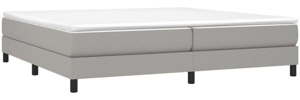 vidaXL Polsterbett, Stoff, 25,0 cm, Hellgrau, 200x200 cm Bild 3