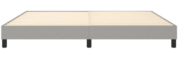 vidaXL Polsterbett, Stoff, 25,0 cm, Hellgrau, 200x200 cm Bild 5