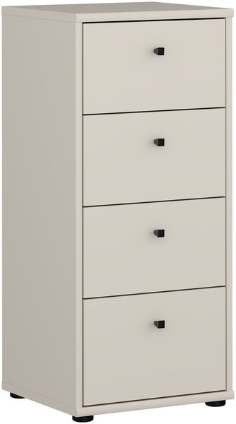 Hochkommode >TEMPRA2< in Sand - 38,6x85,5x34,8cm (BxHxT)