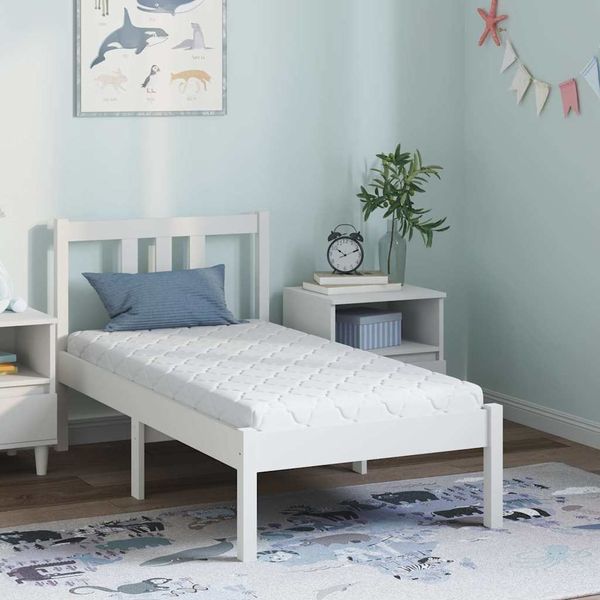 vidaXL Matratze Weiß 60 x 120 cm Jacquard-Stoff 4106376