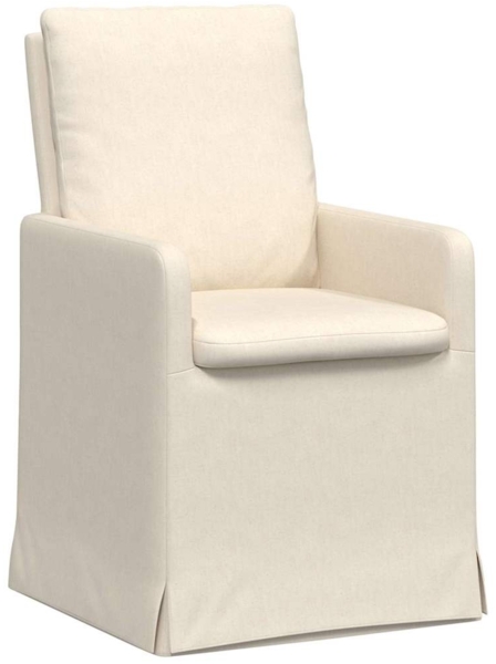 vidaXL Esszimmerstühle 2 pcs Beige 57 x 67 x 98 cm Leinen 42017913