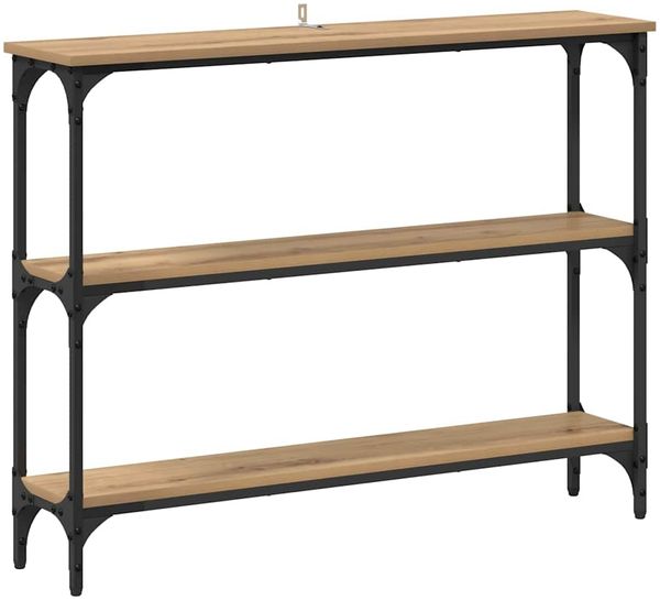 Konsolentisch, Beistelltisch, Konsole Artisan-Eiche 100 x 22,5 x 75 cm Holzwerkstoff
