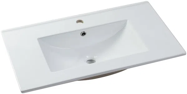 Vente-unique - SARONE Bathroom furniture set Holz, Platte Beige - B 46 cm x H 55 cm x L 80 cm Bild 5