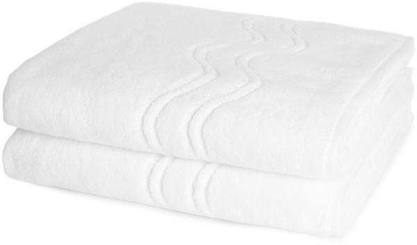 Ross Cashmere feeling 2 tlg. Frottier-Set - 2 X Duschtuch (75 X 140cm) - 520 g/m2 - Weiß