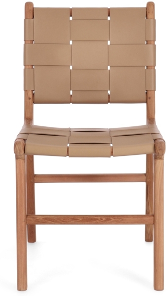 Esszimmerstuhl Joanna aus Leder, Taupe Bild 2