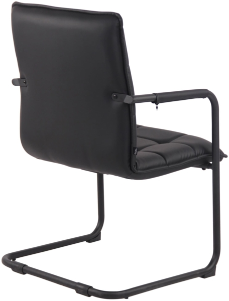 CLP 2er Set Stühle Gandia Kunstleder mit Armlehnen,schwarz schwarz Bild 5