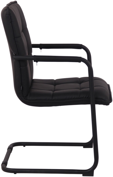 CLP 2er Set Stühle Gandia Kunstleder mit Armlehnen,schwarz schwarz Bild 4