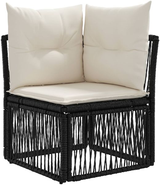 vidaXL Gartensofa-set 12 pcs Schwarz Poly-Rattan 3435883 Bild 2