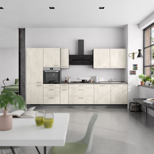 nobilia® Küchenzeile "Riva II", vormontiert, Ausrichtung wählbar, Breite 360 cm, wahlw. mit E-Geräten