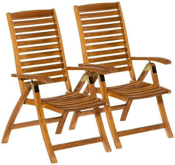 MERXX Gartenstuhl Paraiba (Set, 2 St), 2er Set, Akazienholz, verstellbar