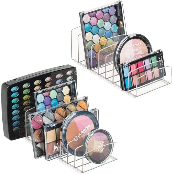 Schminkaufbewahrung Kosmetik Organizer mDesign Make-up 2er-Set transparent