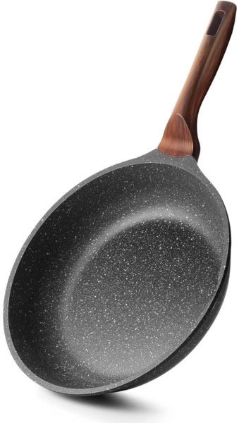 RIOVARM 24cm Induktion Bratpfanne Antihaft Granit Beschichtung Omelettpfanne