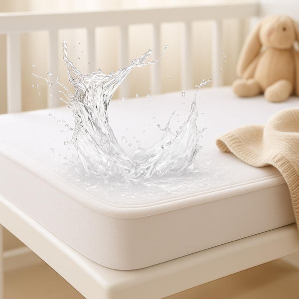 Dudu N Girlie Matratzenschoner, Frottee, 100% wasserdicht, 60 x 120 cm