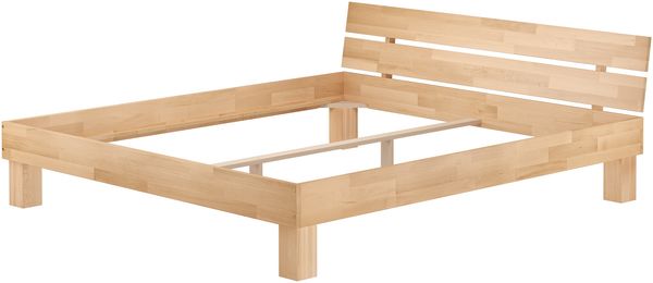 Erst-Holz Geöltes Massivholzbett 200x200 Buche Großfamilienbett Doppelbett wählbares Zubehör 60. 86-20 inkl. Federholzrahmen und Matratze Bild 3