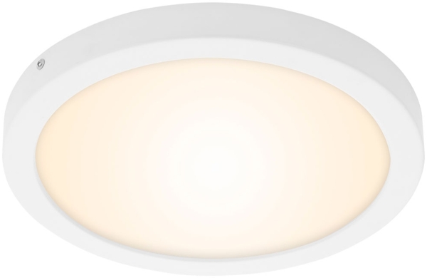 LED Deckenleuchte, Aufbaulampe, weiß, D 30 cm