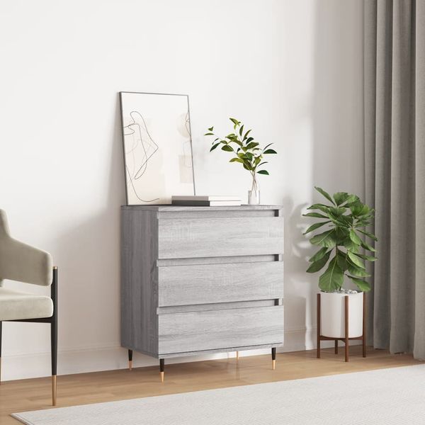 vidaXL Sideboard Grau Sonoma 60x35x70 cm Holzwerkstoff 827178