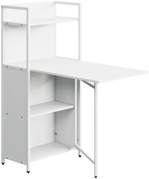 Esstisch Savio Weiß 57 x 30 cm mit klappbarer Tischplatte Vicco