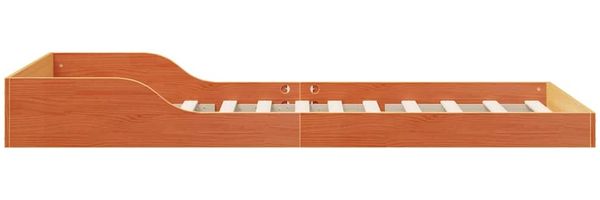 vidaXL Bettrahmen Wachsbraun 100 x 200 cm Massives Kiefernholz 873330 Bild 7