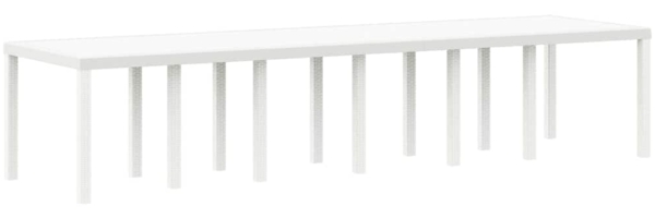 vidaXL Garten Essgruppe 15 pcs Weiß Polt Rattan 3378645 Bild 3