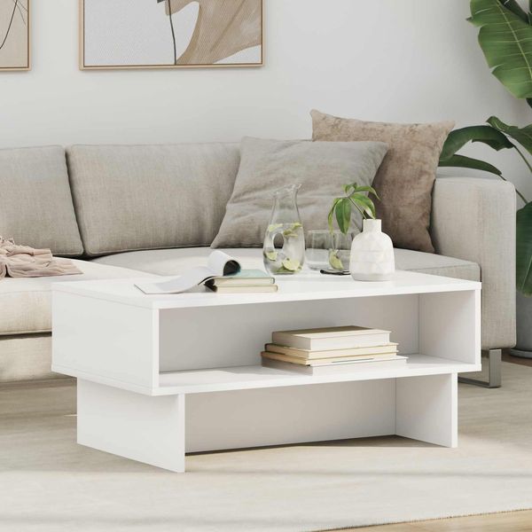 vidaXL Couchtisch Weiß 80 x 46 x 35 cm Holzwerkstoff 8000220
