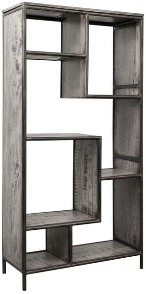 Regal Mango 90x40x180 grau lackiert HEAVY INDUSTRY #107