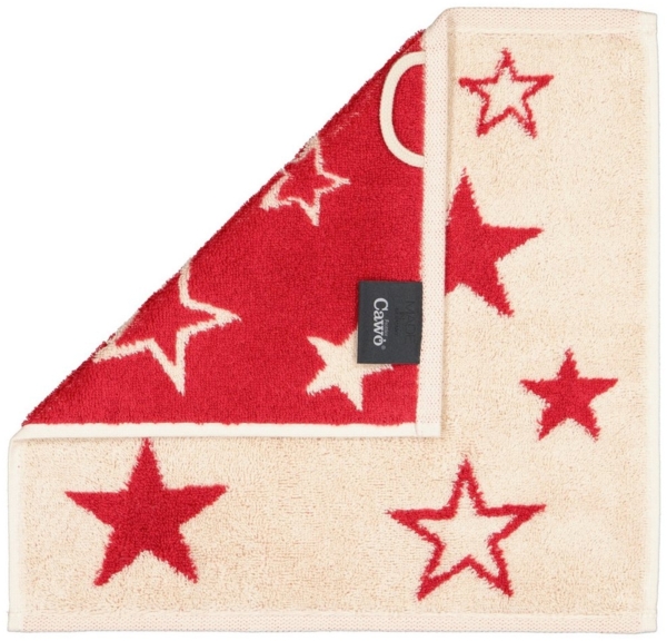 Cawö Handtücher Christmas Edition Sterne 792 Frottier, 100% Baumwolle