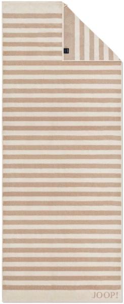 JOOP! Saunatuch - Classic Stripes Frottierkollektion - Walkfrottier Creme 80x200cm