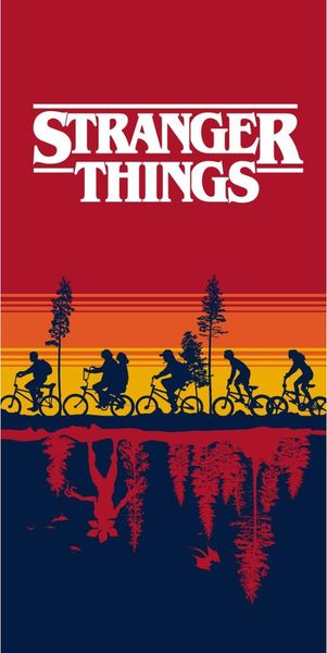 Stranger Things Duschtuch Badetuch Strandtuch 70x140cm 100% Baumwolle