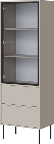 Vitrine Domi 60 2S (Farbe: Cashmere)