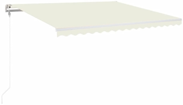 vidaXL Markise Automatisch Einziehbar 400x350 cm Creme 3068987