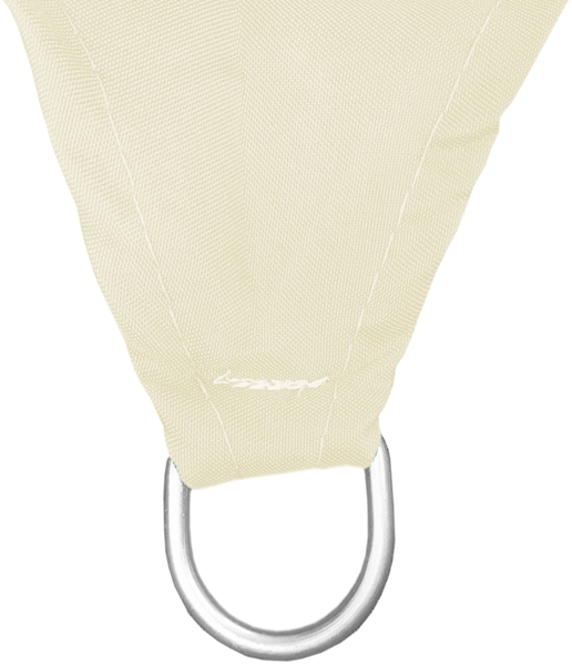 Dreieck Sonnensegel 3x3x3m beige mit Ösen+Nylonschnüren