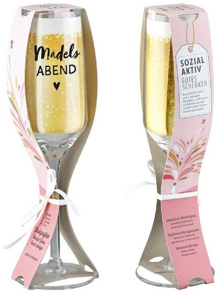 GILDE Sektglas 'Mädelsabend' 220 ml, Glas