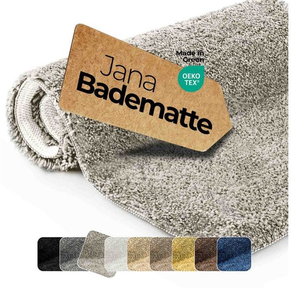 etérea Himmlische Qualität Badematte etérea Badteppich Badematte Jana, Höhe 30 mm, rutschhemmend beschichtet, fußbodenheizungsgeeignet, schnell trocknend, strapazierfähig, Microfaser, rund, rutschhemmender Rücken