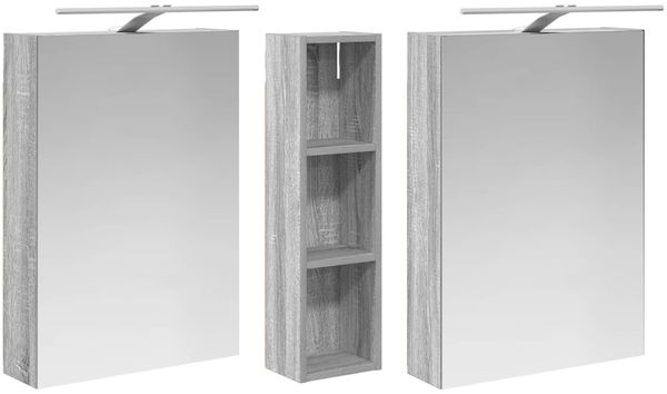 vidaXL Badezimmerschrank-Set 3 pcs 120 x 14,5 x 70 cm Holzwerkstoff 3403757 Bild 5