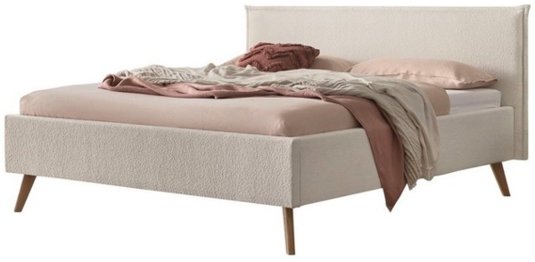 HASENA Polsterbett Selena, mit trendigem Bouclestoff, Rahmenhöhe von 23 cm und 4 Einlegetiefen Bild 4