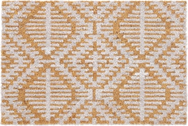 Kokos Fußmatte mit geometrischem Muster 10039009