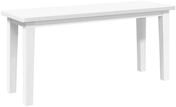 vidaXL Bank 90 cm Weiß Massivholz Gummibaum 4102599 Bild 6