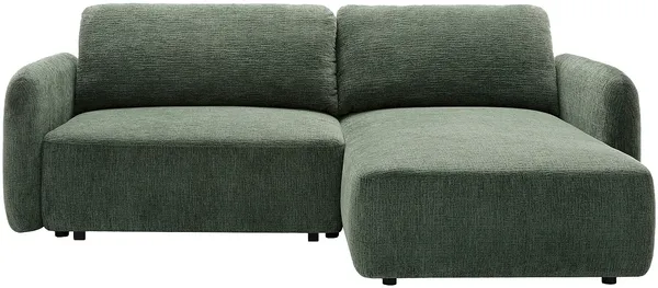Vente-unique - PLUFATI Sofa Stoff Grün - B 165 cm x H 83 cm x L 230 cm