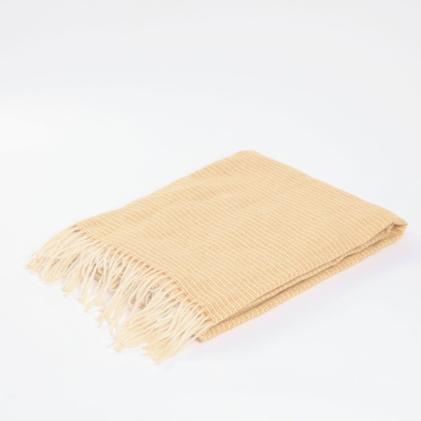 HOME DELUXE Wolldecke MILA Orange - 140 x 200 cm