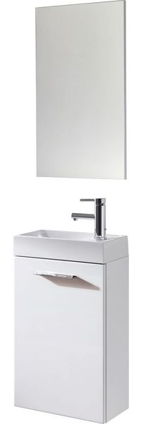 Gästewaschplatz Mainz 40 cm Waschbecken Waschtisch Waschplatz