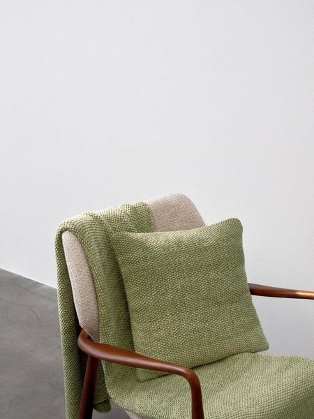Marc O'Polo Home Dekokissen Nordic knit melange, aus gestrickter nachhaltiger Baumwolle
